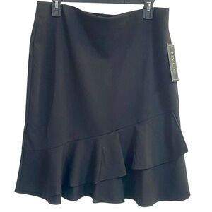 NYCC New York Clothing Company Black Ruffle Hem - Skirt Size L, New with Tags
